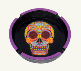 Day of the Dead Multi Colored Ashtray